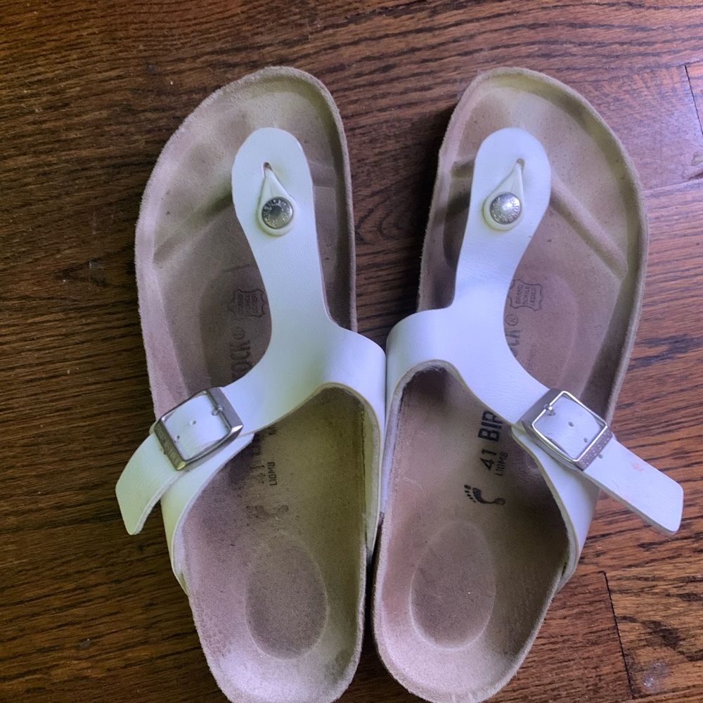 White birkenstock used